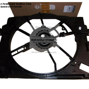Renault Clio 4 Symbol Joy Dacia Sandero 2 Fan Davlumbazı Şasesi 214753416R