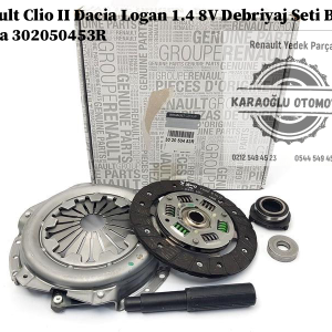 302050453R Renault Clio 2 Dacia Logan 1.4 8V Debriyaj Seti Baskı Balata