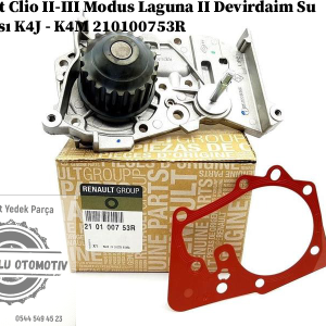 210100753R Renault Clio 2-3 Modus Laguna 2 Devirdaim Su Pompası K4J - K4M