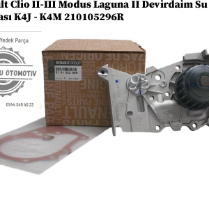 210105296R Renault Clio 2-3 Modus Laguna 2 Devirdaim Su Pompası K4J - K4M