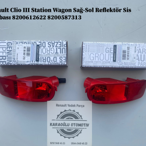 8200612622 8200587313 Renault Clio 3 Station Wagon Sağ-Sol Reflektör Sis Lambası
