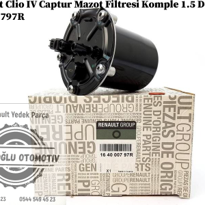 164000797R Renault Clio 4 Captur Mazot Filtresi Komple 1.5 Dci K9K