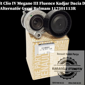 117501113R Renault Clio 4 Megane 3 Fluence Kadjar Dacia Dokker Lodgy Alternatör Gergi Rulmanı