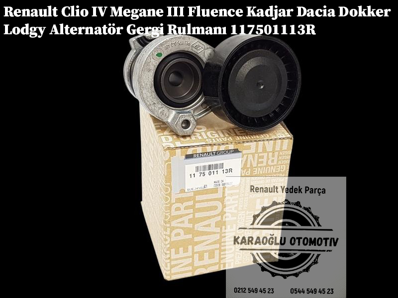117501113R Renault Clio 4 Megane 3 Fluence Kadjar Dacia Dokker Lodgy Alternatör Gergi Rulmanı