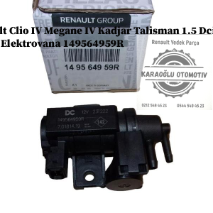 149564959R Renault Clio 4 Megane 4 Kadjar Talisman 1.5 Dci Turbo Elektrovana