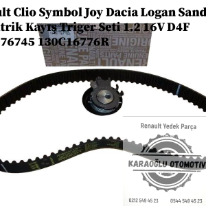7701476745 130C16776R Renault Clio Symbol Joy Dacia Logan Sandero Eksantrik Kayış Triger Seti 1.2 16V D4F