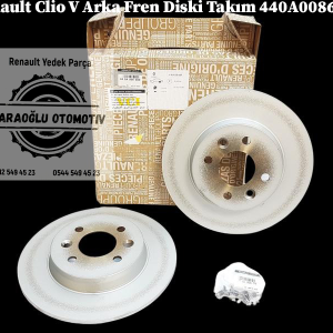 440A00868R Renault Clio 5 Arka Fren Diski Takım