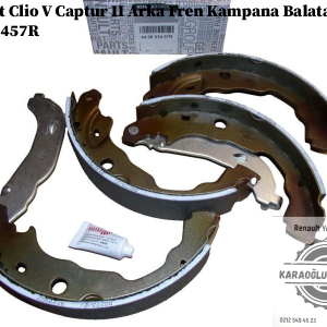 440603457R Renault Clio 5 Captur 2 Arka Fren Kampana Balatası Takım