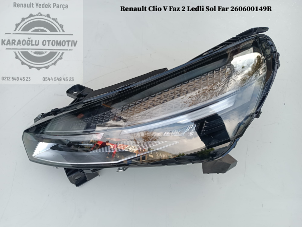 260600149R Renault Clio 5 Faz 2 Ledli Sol Far