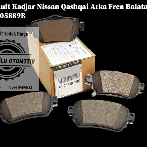 440605889R Renault Kadjar Nissan Qashqai Arka Fren Balatası Takım