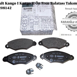 7701208142 Renault Kango 1 Kango 2 Ön Fren Balatası Takım