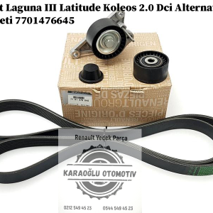 7701476645 Renault Laguna 3 Latitude Koleos 2.0 Dci Alternatör Kayış Seti