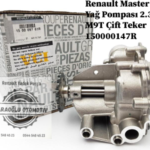 150000147R 150009761R Renault Master 3 Yağ Pompası 2.3 M9T Çift Teker