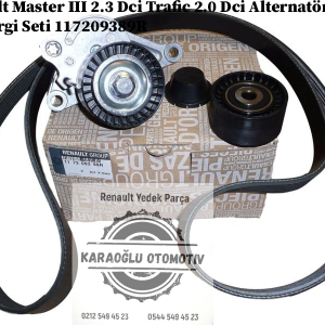 117209389R Renault Master 3 2.3 Dci Trafic 2.0 Dci Alternatör Kayış Kiti Gergi Seti