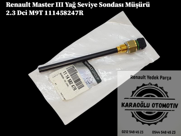 111458247R Renault Master 3 Yağ Seviye Sondası Müşürü 2.3 Dci M9T