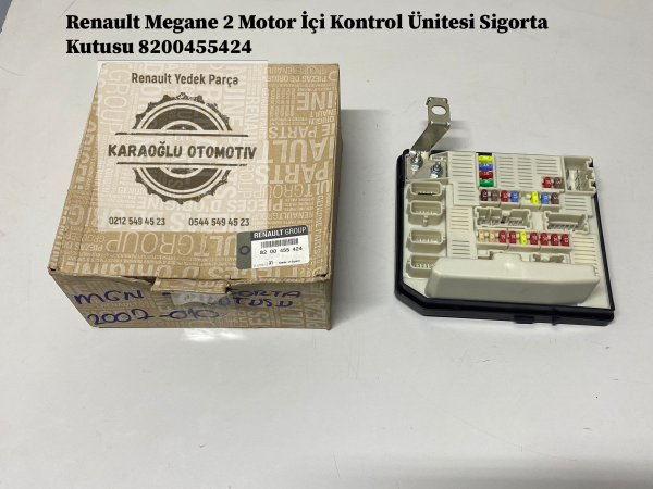 8200455424 Renault Megane 2 Motor İçi Kontrol Ünitesi Sigorta Kutusu - Görsel 2