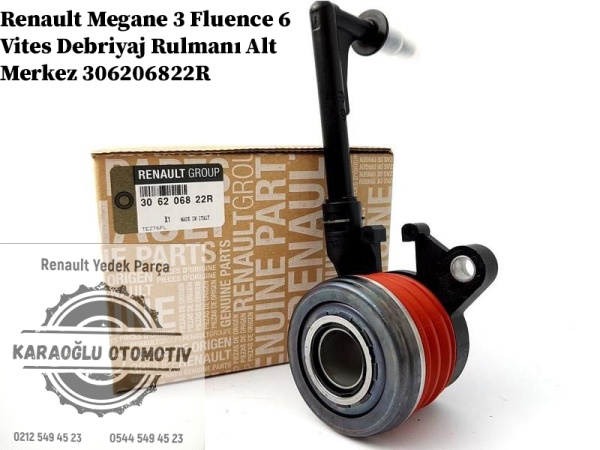 306206822R Renault Megane 3 Fluence 6 Vites Debriyaj Rulmanı Alt Merkez