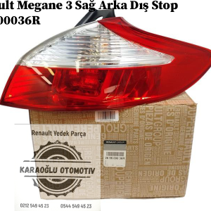 265500036R Renault Megane 3 Sağ Arka Dış Stop