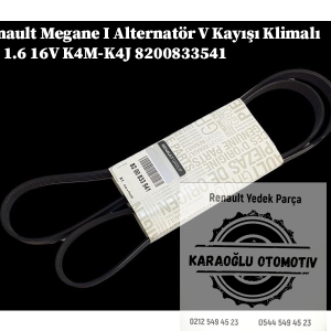 8200833541 Renault Megane 1 Alternatör V Kayışı 1.4 1.6 16V K4M-K4J