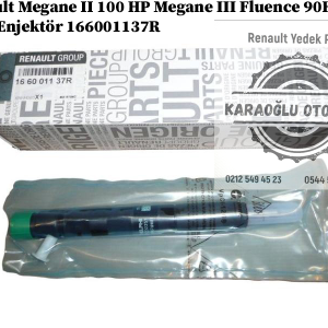 166001137R Renault Megane 2 100 HP Megane 3 Fluence 90HP Dizel Enjektör