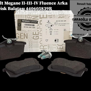 440605839R Renault Megane 2-3-4 Fluence Arka Fren Disk Balatası Takım