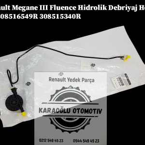 308516549R 308515340R Renault Megane 3 Fluence Hidrolik Debriyaj Hortumu