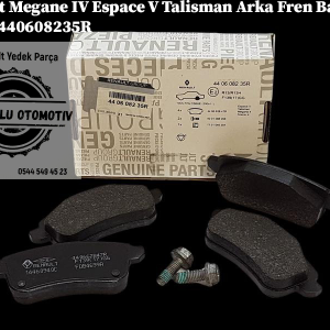 440608235R Renault Megane 4 Espace 5 Talisman Arka Fren Balatası Takım