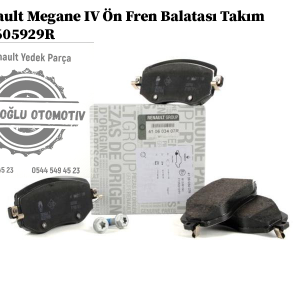 410605929R Renault Megane 4 Ön Fren Balatası Takım