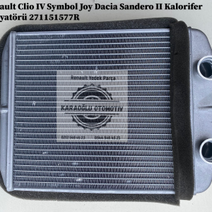 271151577R Renault Clio 4 Symbol Joy Dacia Sandero 2 Kalorifer Radyatörü