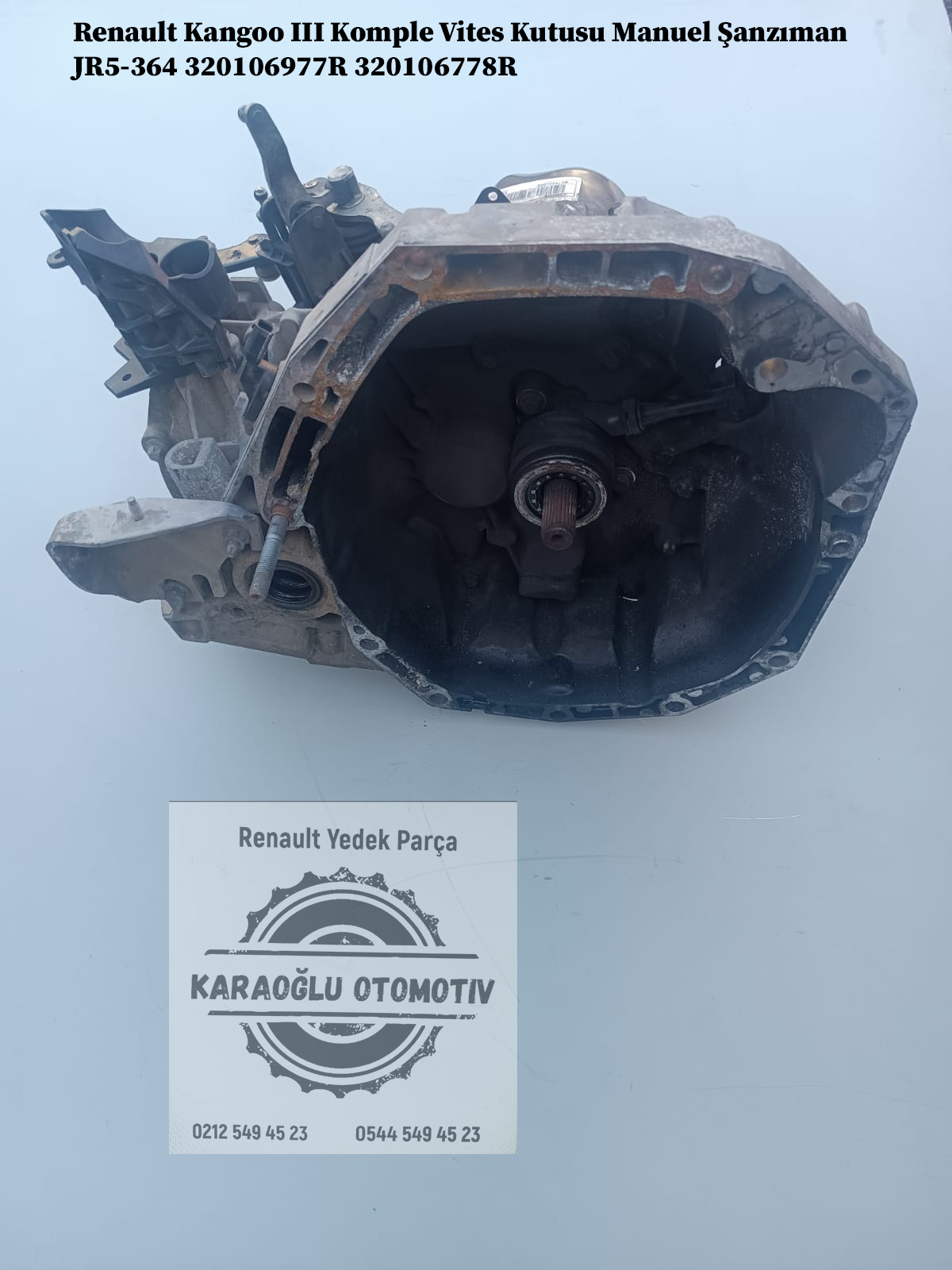320106977R 320106778R Renault Kangoo 3 1.5 Dci Komple Vites Kutusu Manuel Şanzıman JR5-364 - Görsel 2