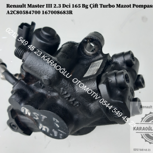 A2C80584700 167008683R Renault Master 3 2.3 Dci 165 Bg Çift Turbo Mazot Pompası
