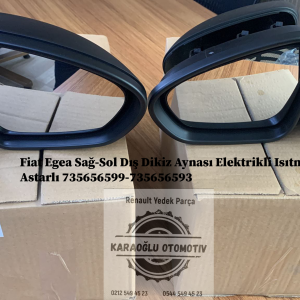 735656599 735656593 Fiat Egea Sağ-Sol Dış Dikiz Aynası Elektrikli Isıtmalı Astarlı