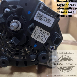 231007808R 231007281R Renault Clio 4 Symbol Joy Dacia Sandero 2 1.5 Dci Alternatör 150 A