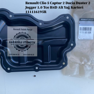 111116195R Renault Clio 5 Captur 2 Dacia Duster 2 Jogger 1.0 Tce H4D Motor Alt Yağ Karteri