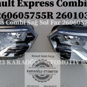 260605755R 260103369R Renault Express Combi Sağ Sol Far