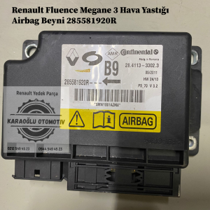 285581920R Renault Fluence Megane 3 Hava Yastığı Airbag Beyni