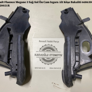 668630020R 668620021R Renault Fluence Megane 3 Sağ-Sol Ön Cam Izgara Alt Köşe Bakaliti