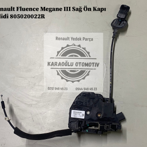 805020022R Renault Fluence Megane 3 Sağ Ön Kapı Kilidi