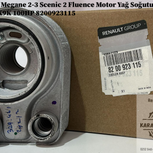 8200923115 Renault Megane 2-3 Scenic 2 Fluence Motor Yağ Soğutucu 1.5 Dci K9K 100HP