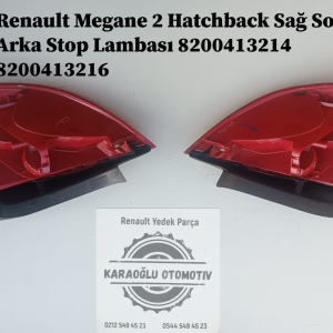 8200413214 8200413216 Renault Megane 2 Hatchback Sağ Sol Arka Stop Lambası