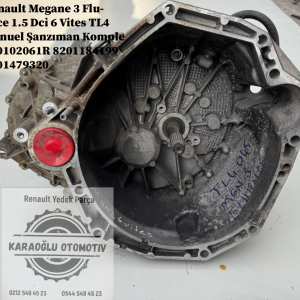 320102061R 8201184199 7701479320 Renault Megane 3 Fluence 1.5 Dci 6 Vites TL4 Manuel Şanzıman Komple