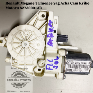 827300013R Renault Fluence Megane 3 Sağ Arka Cam Kriko Motoru