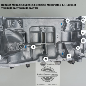 8201066765 8201066773 Renault Megane 3 Scenic 3 Benzinli Motor Blok 1.4 Tce H4J 700
