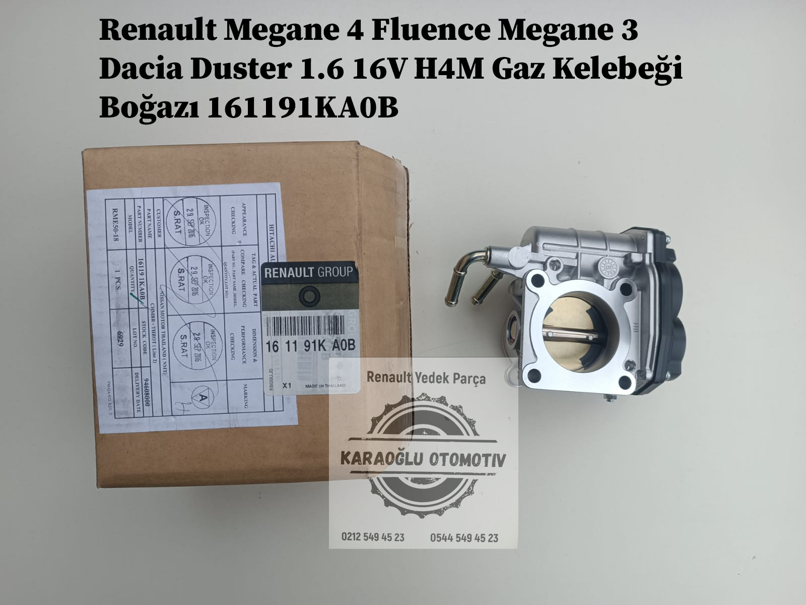 161191KA0B Renault Megane 4 Fluence Megane 3 Dacia Duster 1.6 16V H4M Gaz Kelebeği Boğazı - Görsel 3
