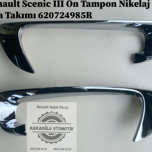 620724985R Renault Scenic 3 Ön Tampon Nikelaj Çıta Takımı