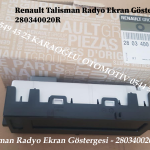 280340020R Renault Talisman Radyo Ekran Göstergesi