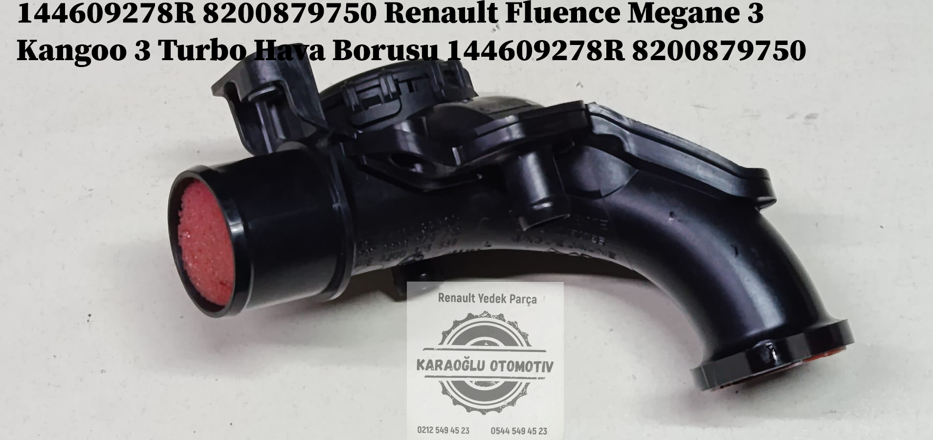 144609278R 8200879750 Renault Fluence Megane 3 Kangoo 3 1.5 Dci Turbo Hava Borusu 144609278R 8200879750 - Görsel 2