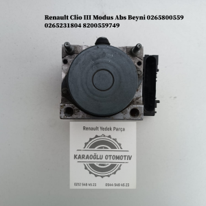 0265800559 0265231804 8200559749 Renault Clio 3 Modus Abs Beyni