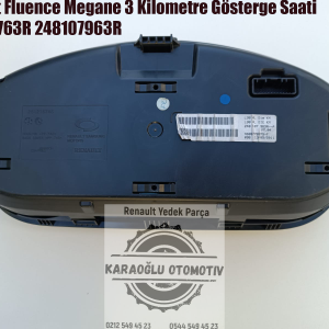 Renault Fluence Megane 3 Kilometre Gösterge Saati 248104763R 248107963R