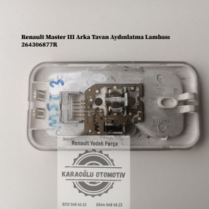 264306877R Renault Master 3 Arka Tavan Aydınlatma Lambası
